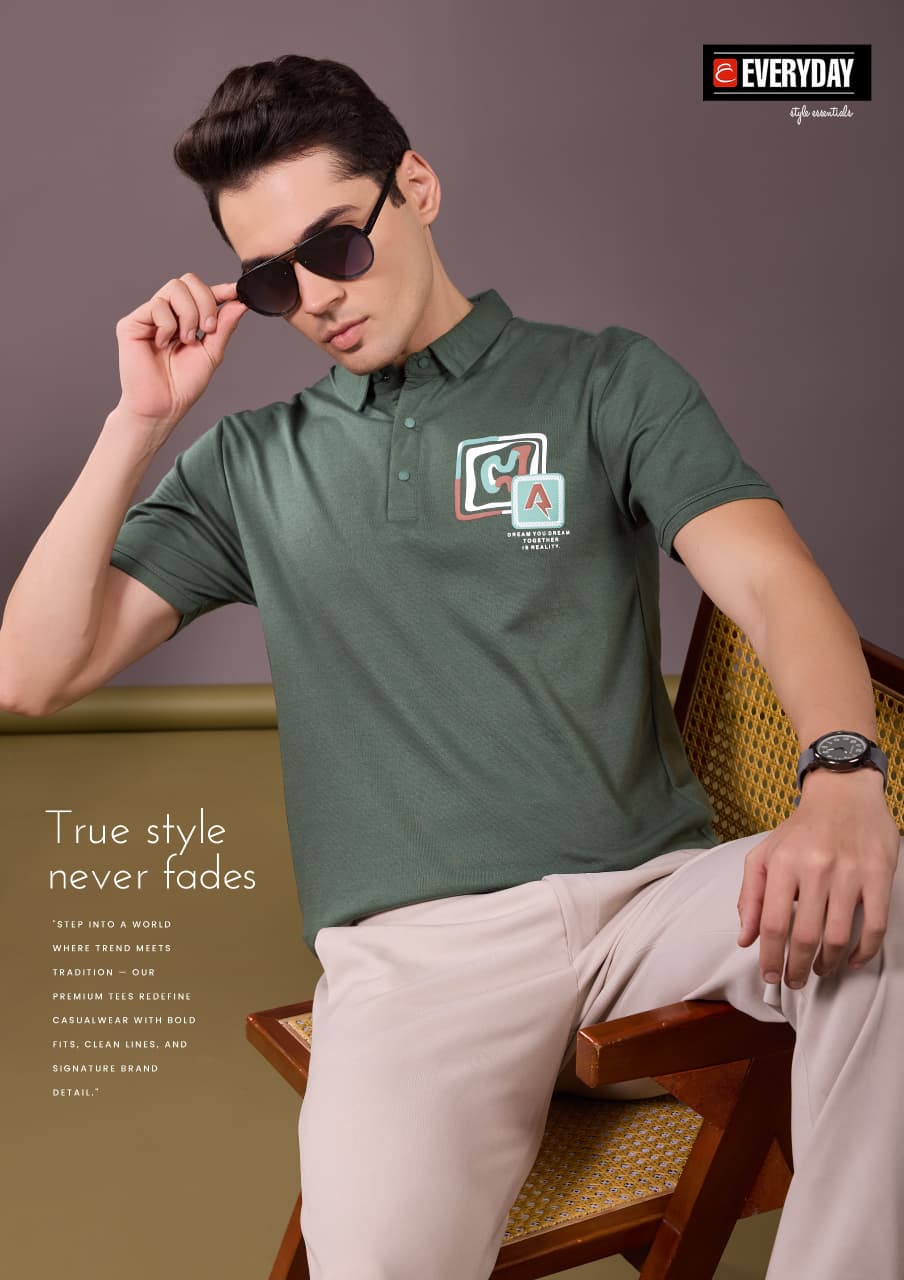 Vol 1416 Collar Everyday Canvas Mens Tshirts Wholesaler