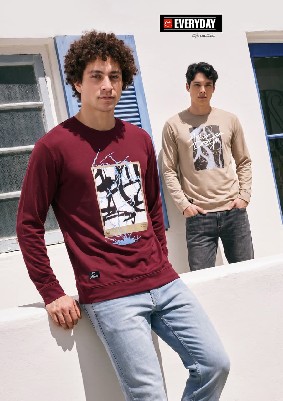 Vol 1433 Full Sleeves Everyday Imported Mens Tshirts Wholesale Price