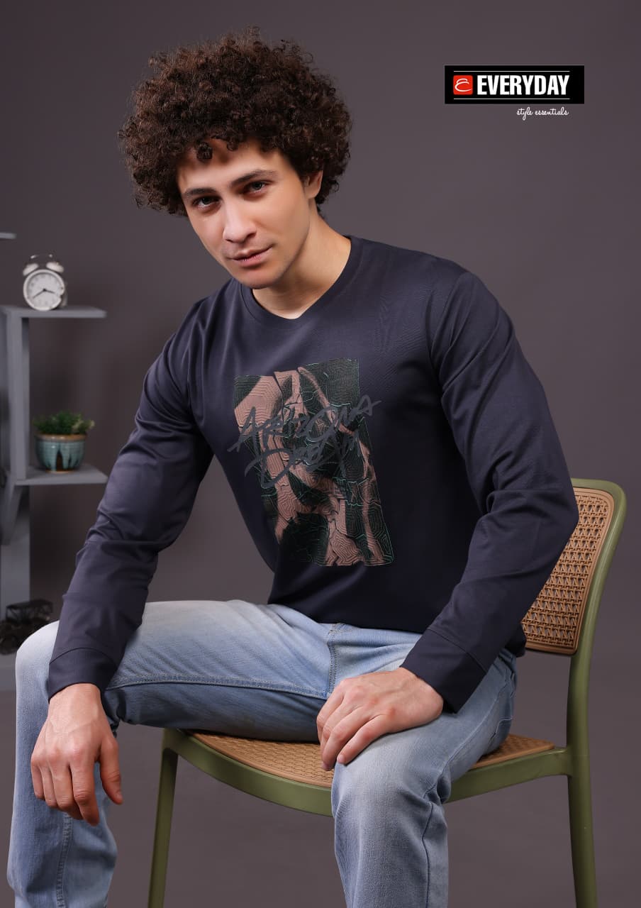 Vol 1433 Full Sleeves Everyday Imported Mens Tshirts Wholesale Price