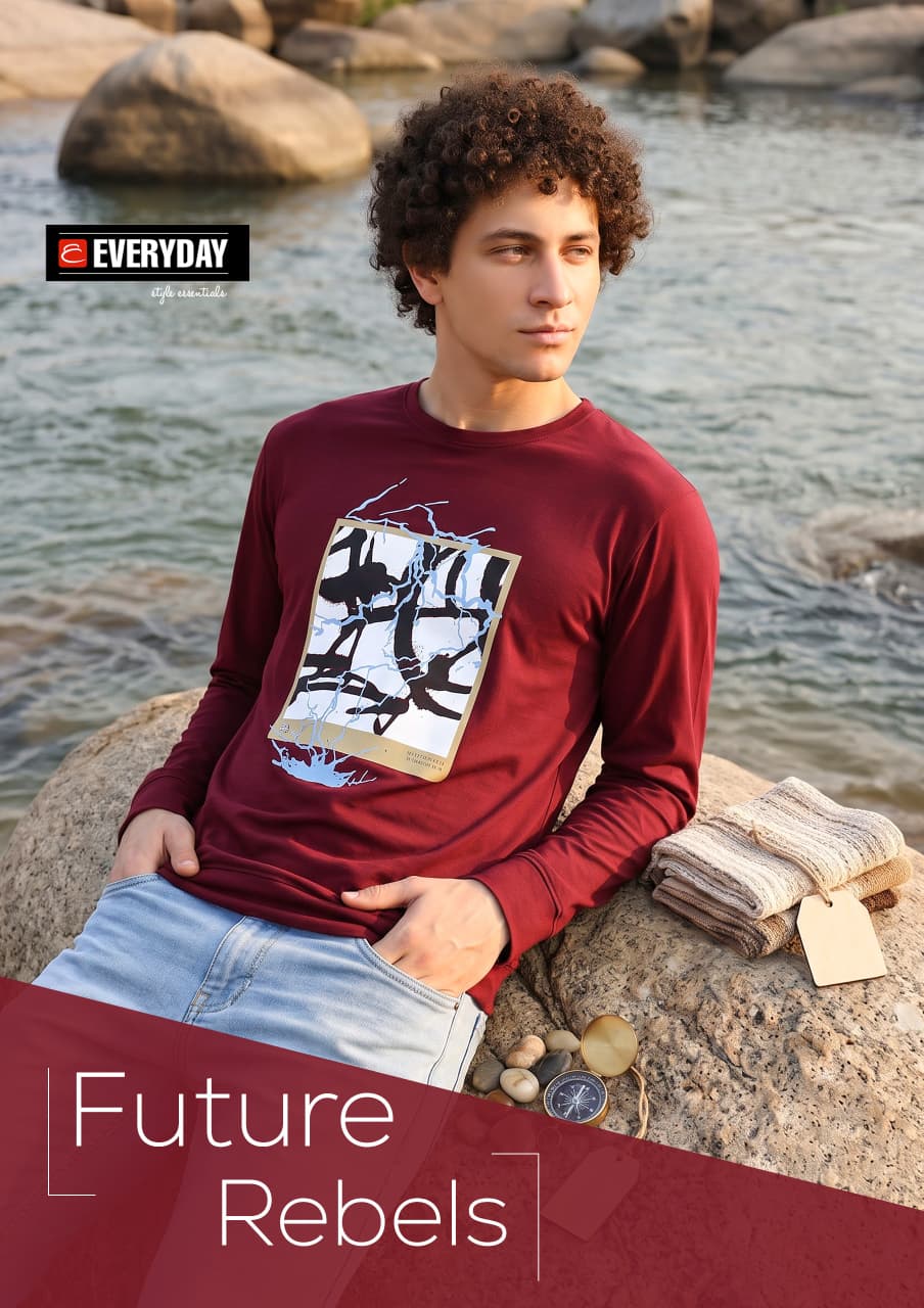 Vol 1433 Full Sleeves Everyday Imported Mens Tshirts Wholesale Price