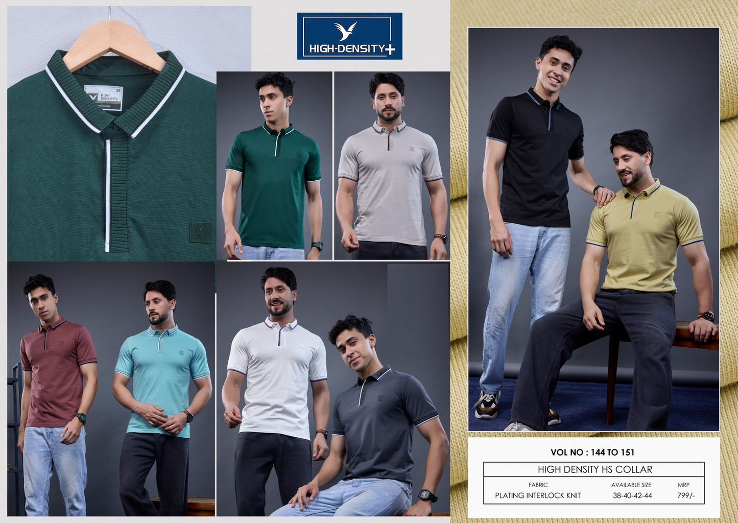 Vol 144 To 151 High Density Lycra Knit Mens Tshirts Wholesale Price