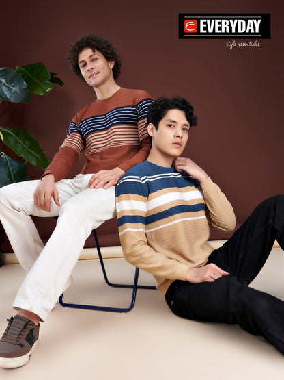 Vol 1453 Everyday Auto Stripes Mens Tshirts Wholesaler