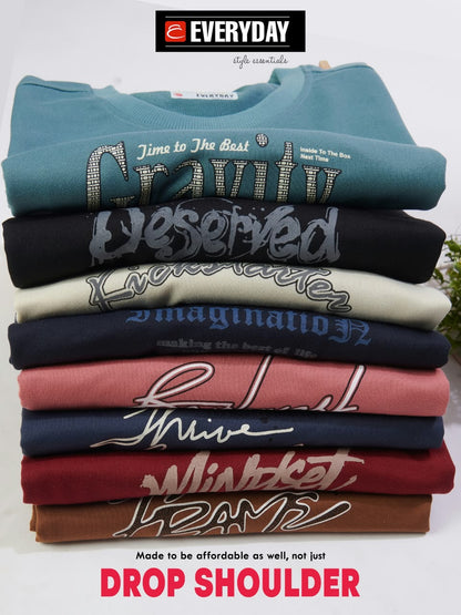 Vol 1472 Oversized Everyday Looper Mens Tshirts Wholesaler Ahmedabad