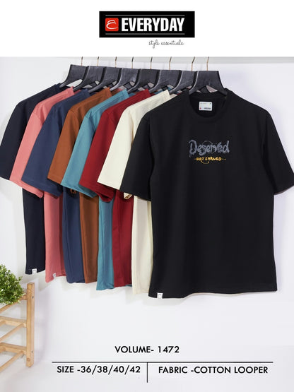 Vol 1472 Oversized Everyday Looper Mens Tshirts Wholesaler Ahmedabad