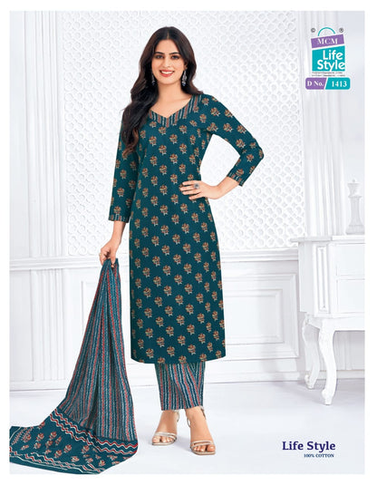Vol 14 Mcm Lifestyle Cotton Dress Material Wholesaler Gujarat