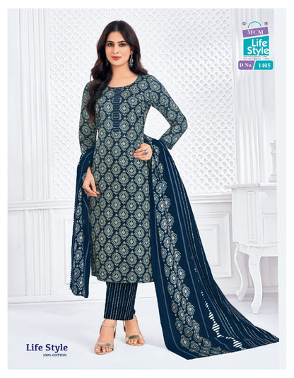 Vol 14 Mcm Lifestyle Cotton Dress Material Wholesaler Gujarat