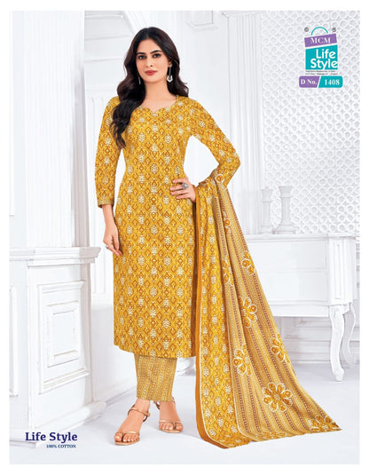Vol 14 Mcm Lifestyle Cotton Dress Material Wholesaler Gujarat