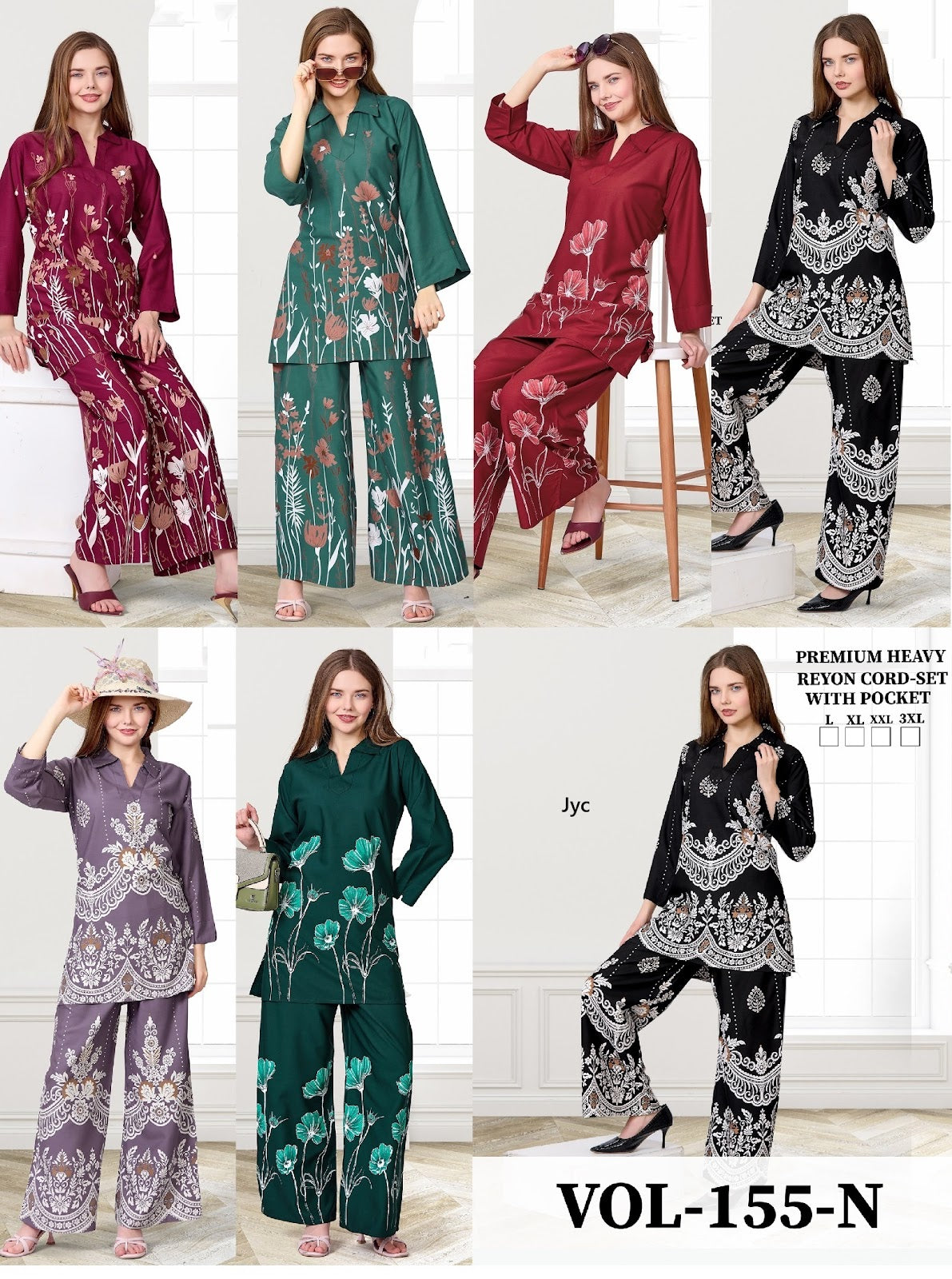 Vol 155 N Jyc Rayon 22Kg Co Ord Set Manufacturer