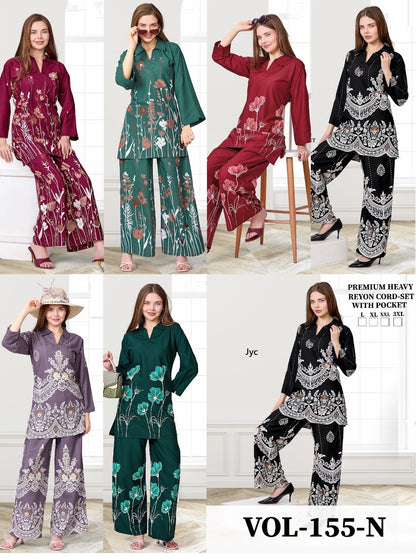 Vol 155 N Jyc Rayon 22Kg Co Ord Set Manufacturer