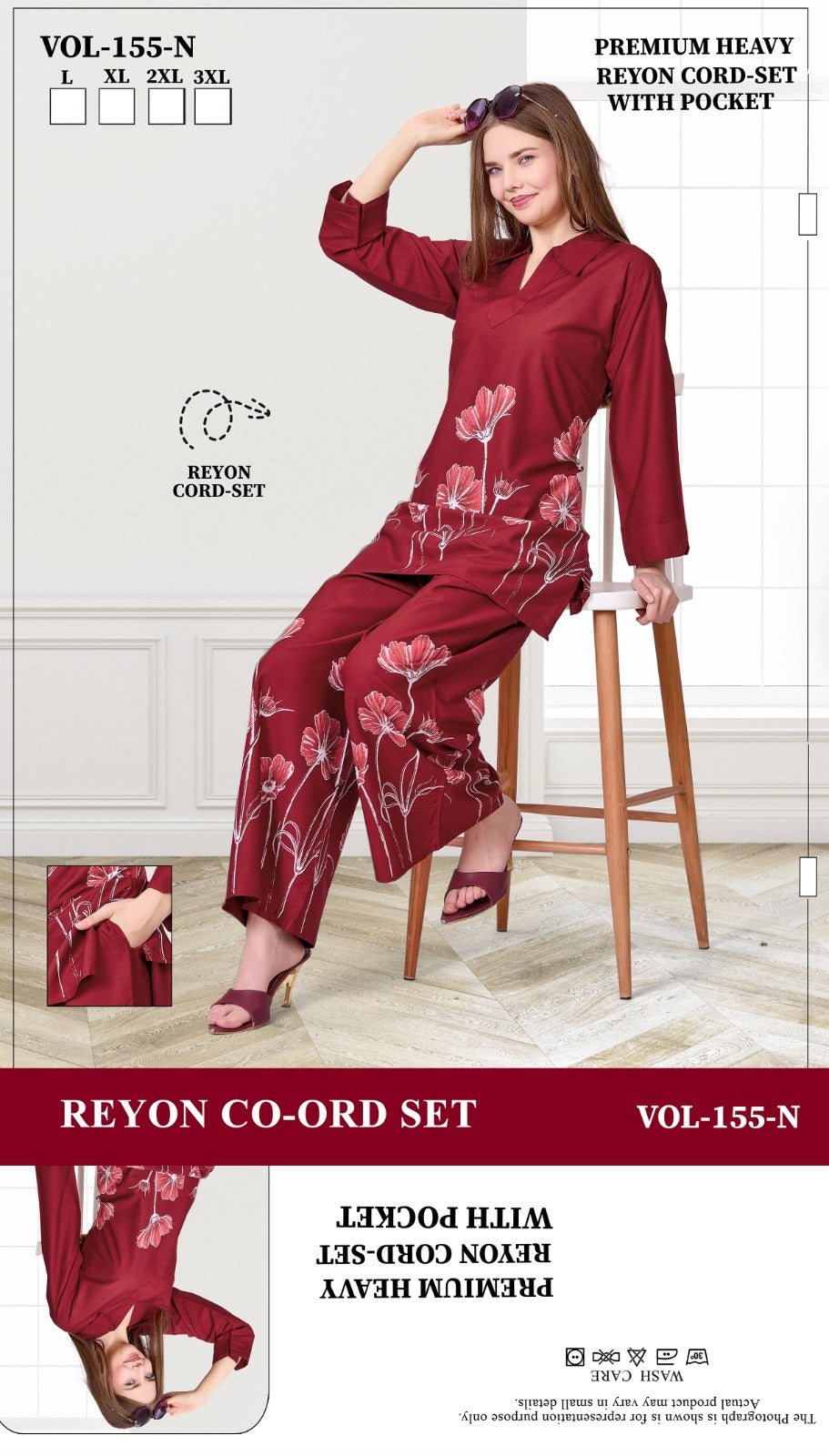 Vol 155 N Jyc Rayon 22Kg Co Ord Set Manufacturer