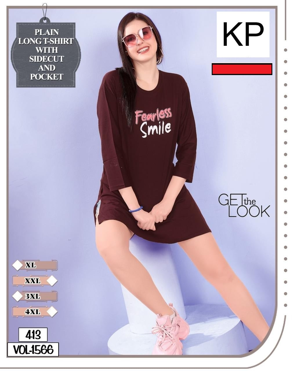 Vol 1566 Kp Cotton Women Long Tshirt Manufacturer Ahmedabad