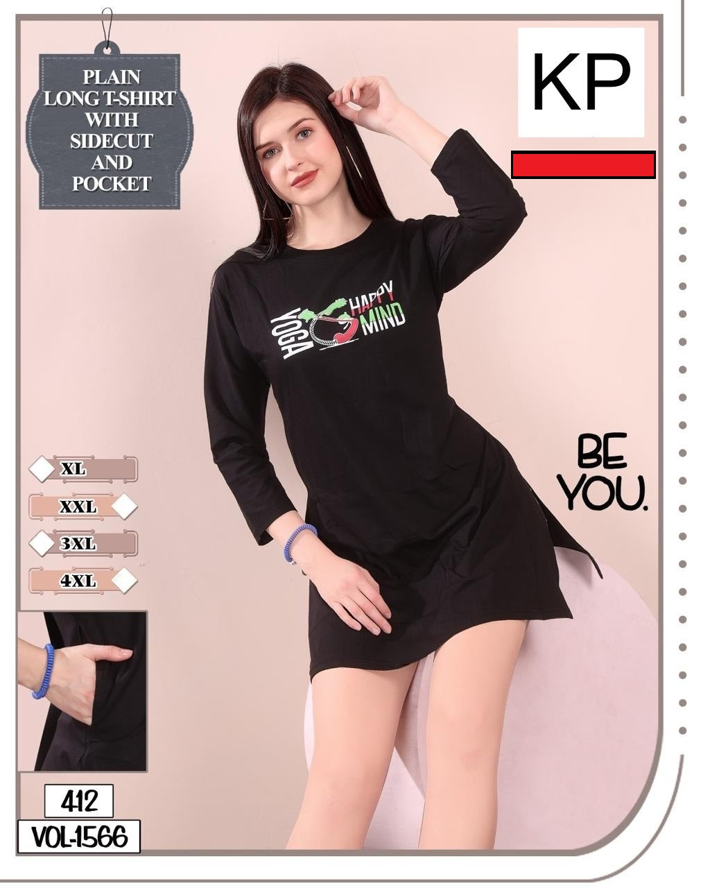 Vol 1566 Kp Cotton Women Long Tshirt Manufacturer Ahmedabad