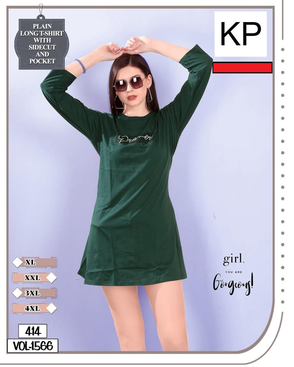 Vol 1566 Kp Cotton Women Long Tshirt Manufacturer Ahmedabad