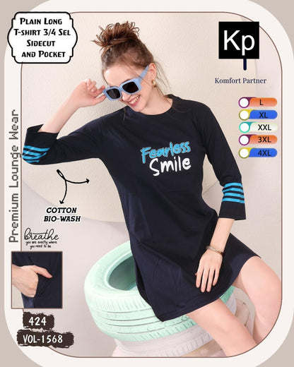 Vol 1568 Kp Cotton Biowashed Women Long Tshirt Supplier Gujarat