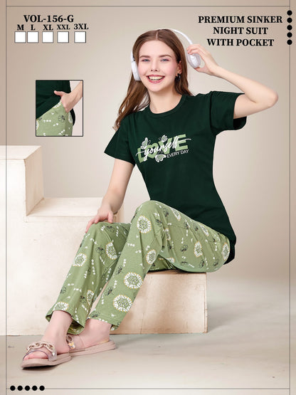 Vol 156 G Jyc Sinker Pyjama Night Suits Manufacturer Ahmedabad