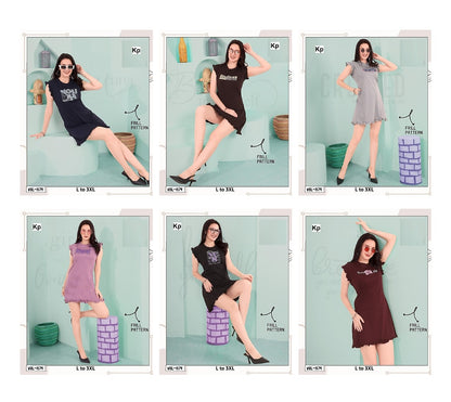 Vol 1579 Kp Cotton Women Long Tshirt Wholesale Price