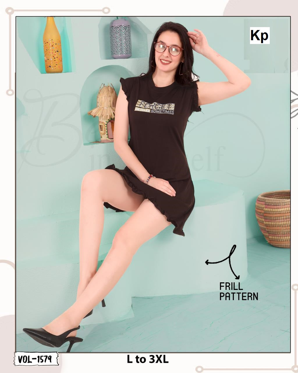 Vol 1579 Kp Cotton Women Long Tshirt Wholesale Price
