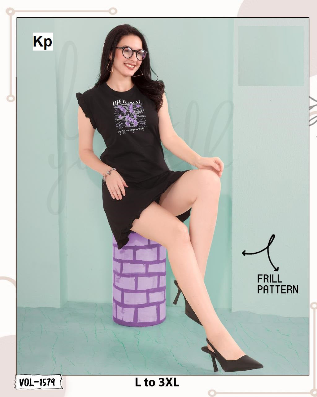 Vol 1579 Kp Cotton Women Long Tshirt Wholesale Price