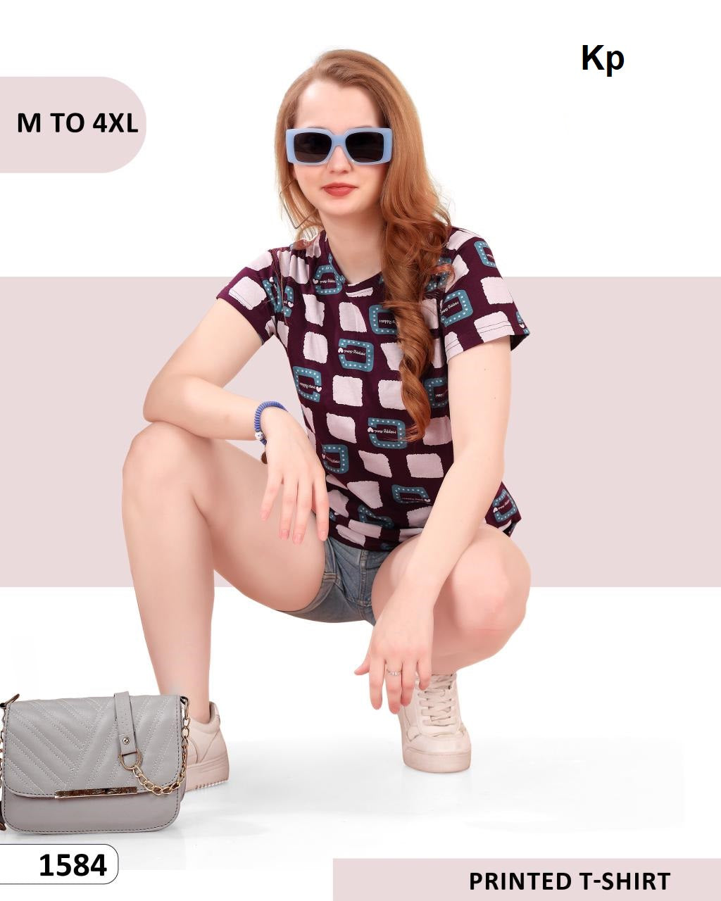 Vol 1584 Kp Cotton Women Tshirt Exporter India
