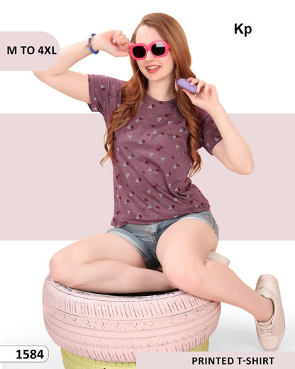 Vol 1584 Kp Cotton Women Tshirt Exporter India