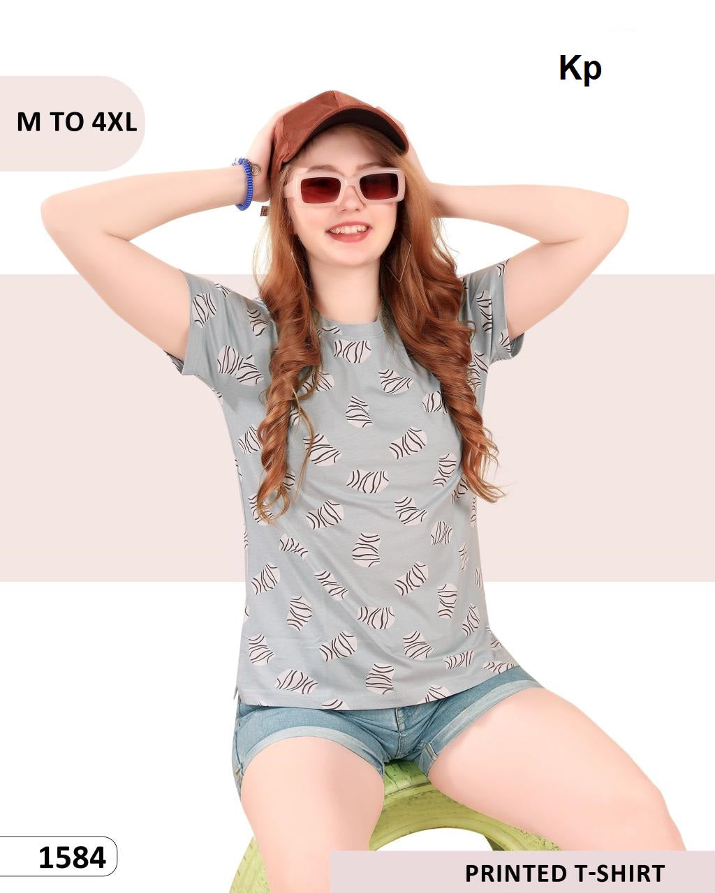 Vol 1584 Kp Cotton Women Tshirt Exporter India