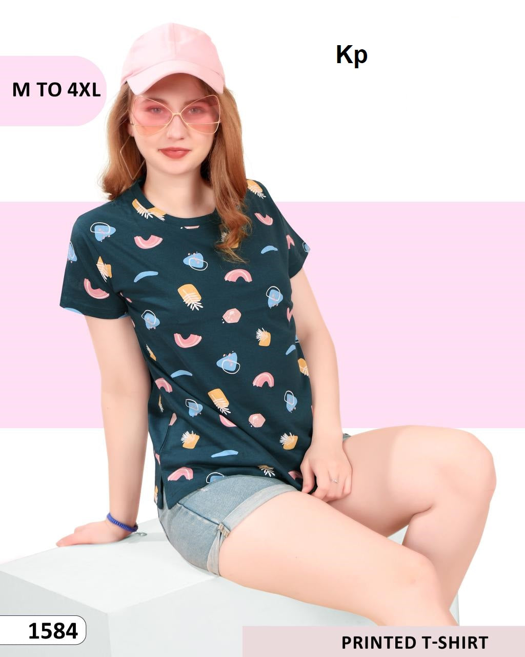 Vol 1584 Kp Cotton Women Tshirt Exporter India