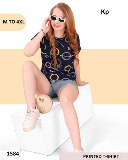 Vol 1584 Kp Cotton Women Tshirt Exporter India