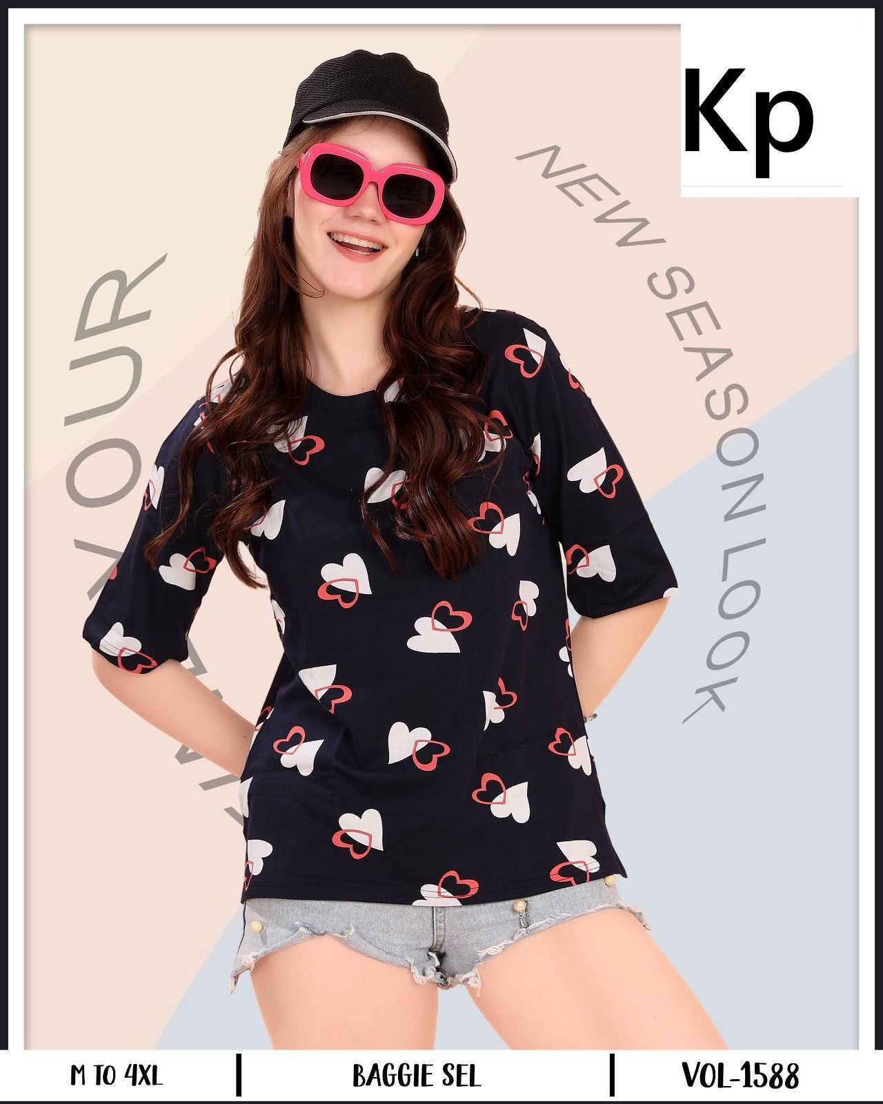 Vol 1588 Kp Cotton Women Tshirt Exporter India