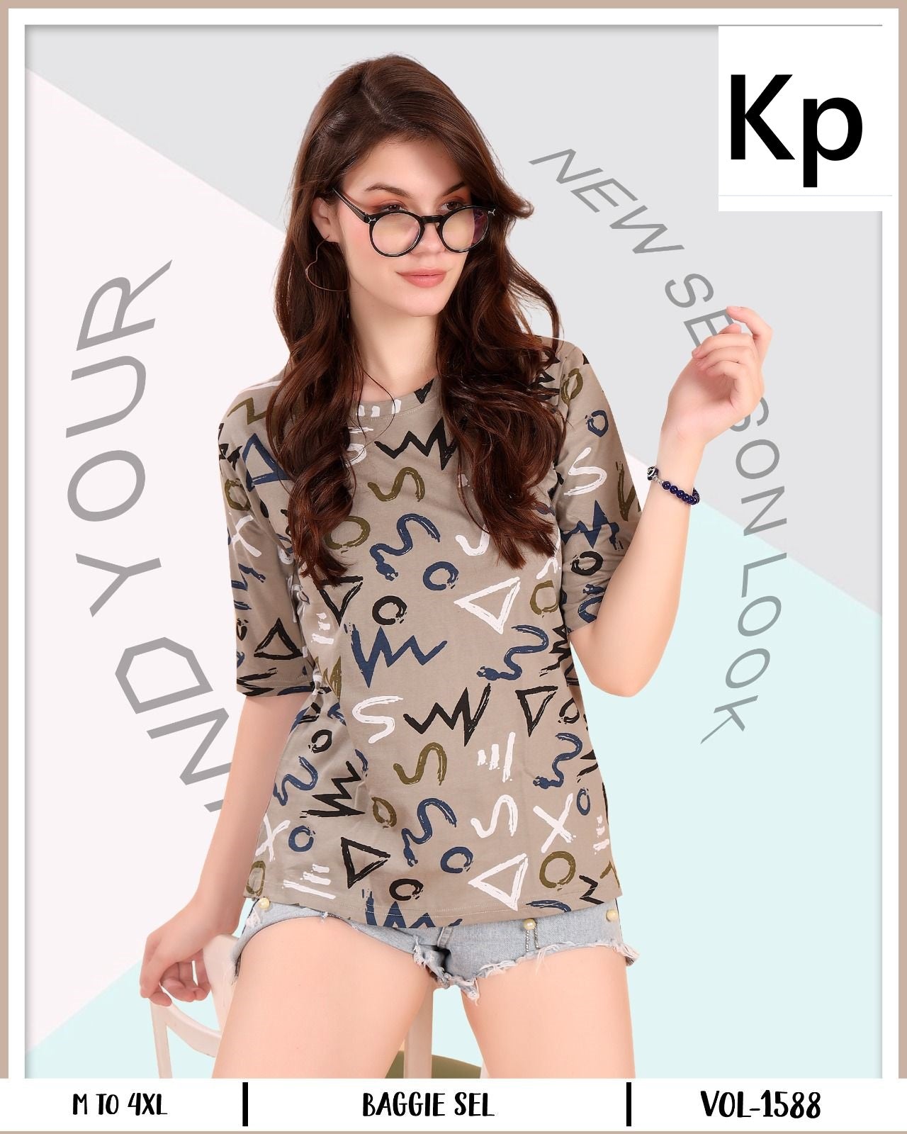 Vol 1588 Kp Cotton Women Tshirt Exporter India