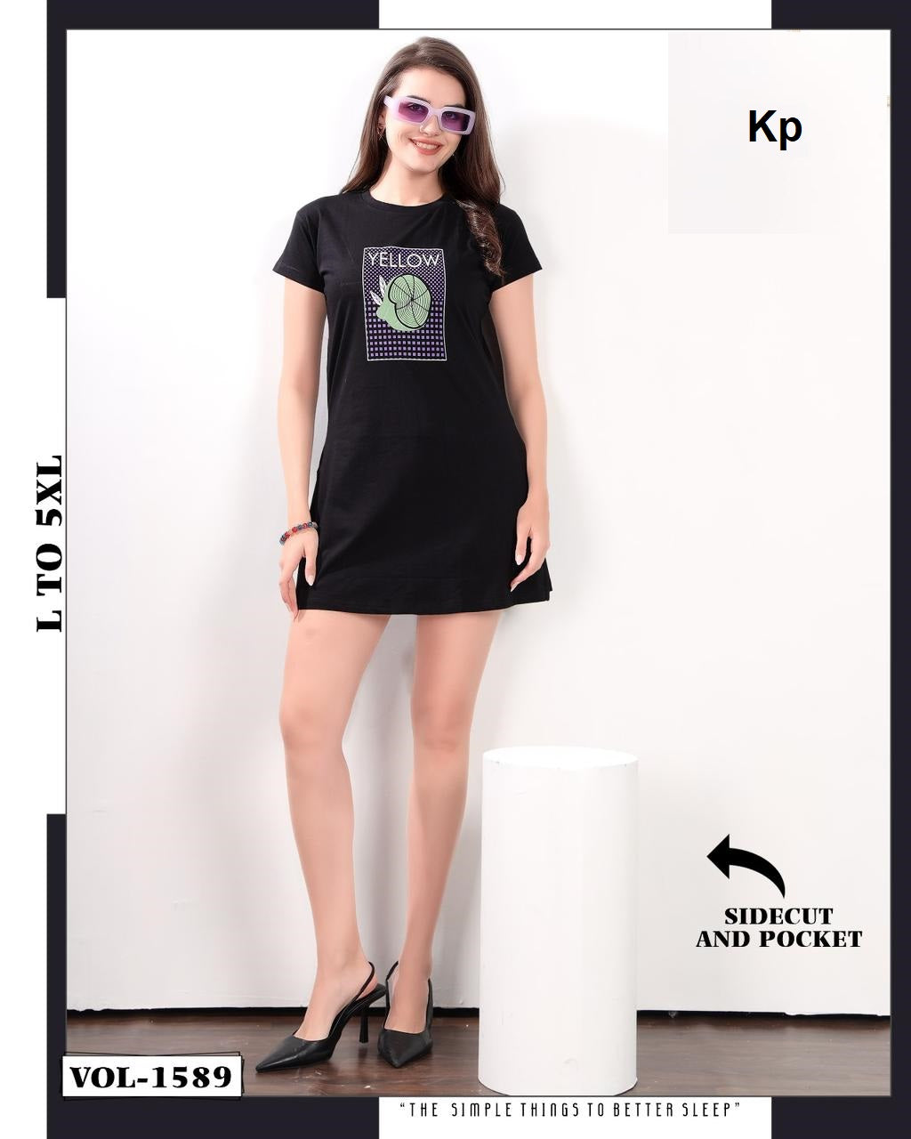 Vol 1589 Kp Cotton Women Long Tshirt Manufacturer