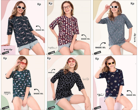 Vol 1590 Kp Hosiery Women Tshirt Wholesaler India
