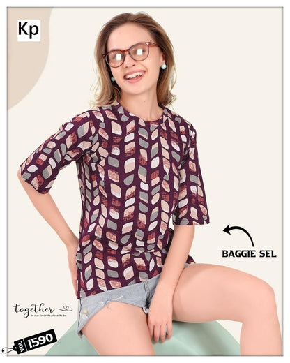 Vol 1590 Kp Hosiery Women Tshirt Wholesaler India