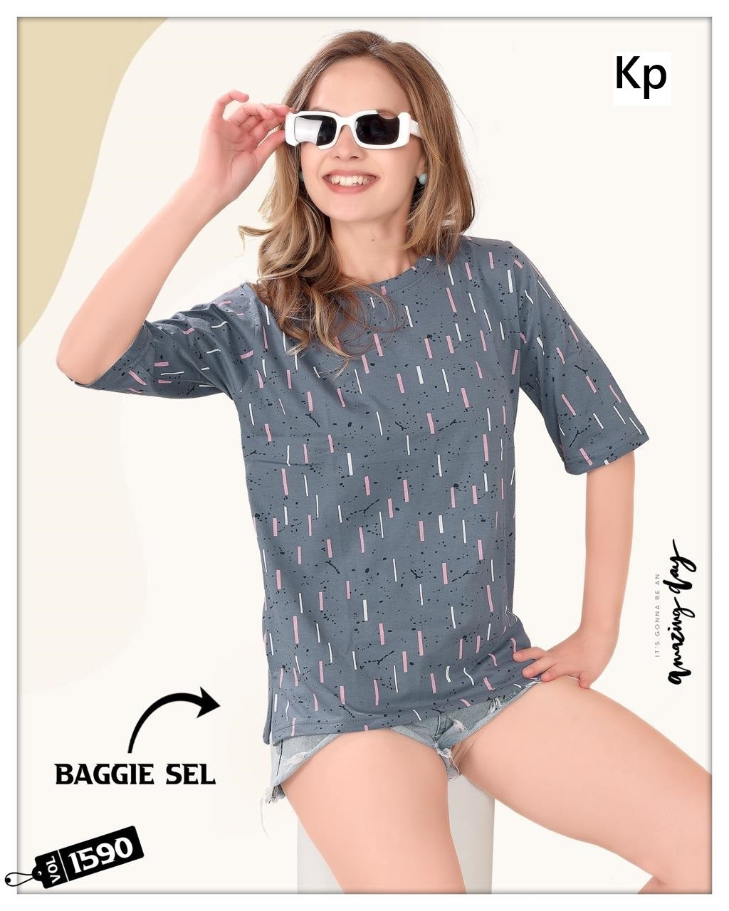 Vol 1590 Kp Hosiery Women Tshirt Wholesaler India