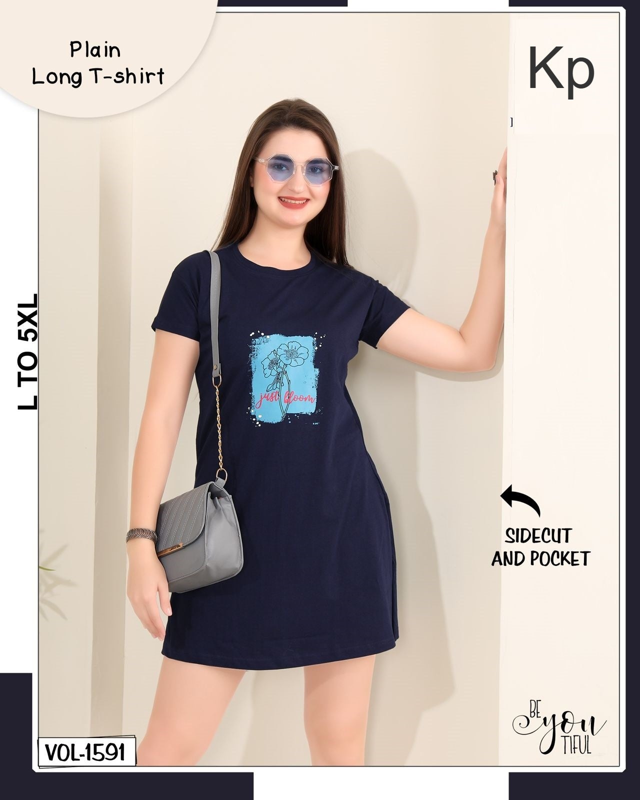 vol 1591 kp women long tshirt exporter gujarat
