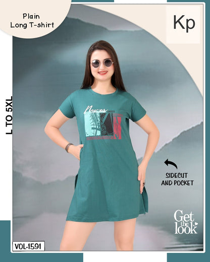 vol 1591 kp women long tshirt exporter gujarat