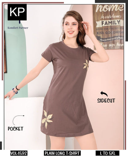 Vol 1592 Kp Hosiery Women Long Tshirt Exporter India