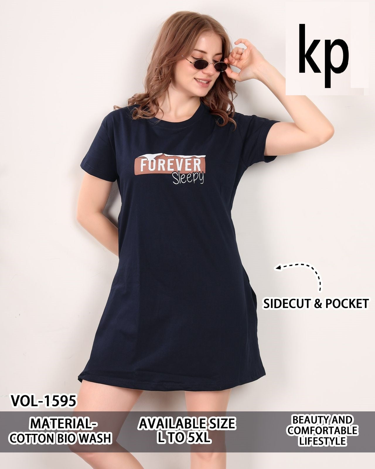 Vol 1595 Kp Cotton Biowashed Women Long Tshirt Manufacturer Gujarat