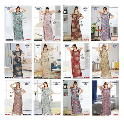 Vol 16001 Grab It Sartin Kaftan Nighty Wholesaler Gujarat