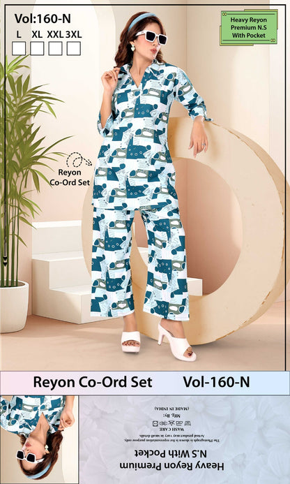 Vol 160 N Jyc Rayon 22Kg Co Ord Set Exporter