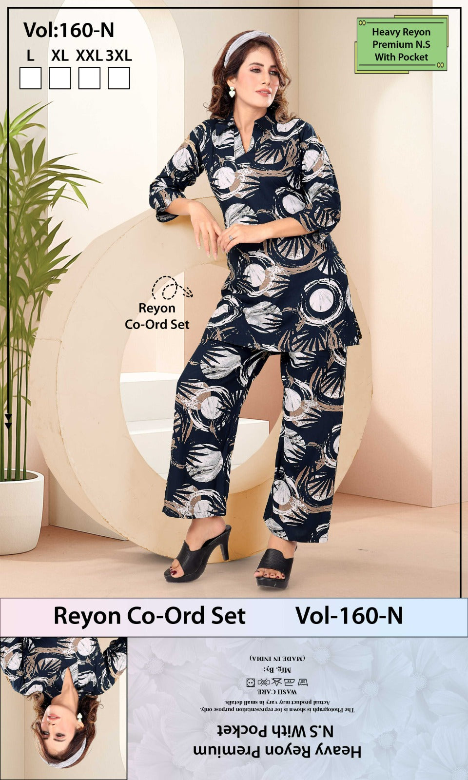 Vol 160 N Jyc Rayon 22Kg Co Ord Set Exporter