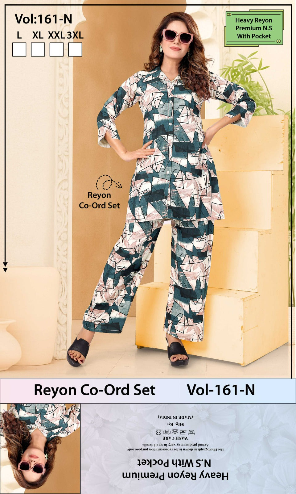Vol 161 N Jyc Rayon 22Kg Co Ord Set Supplier