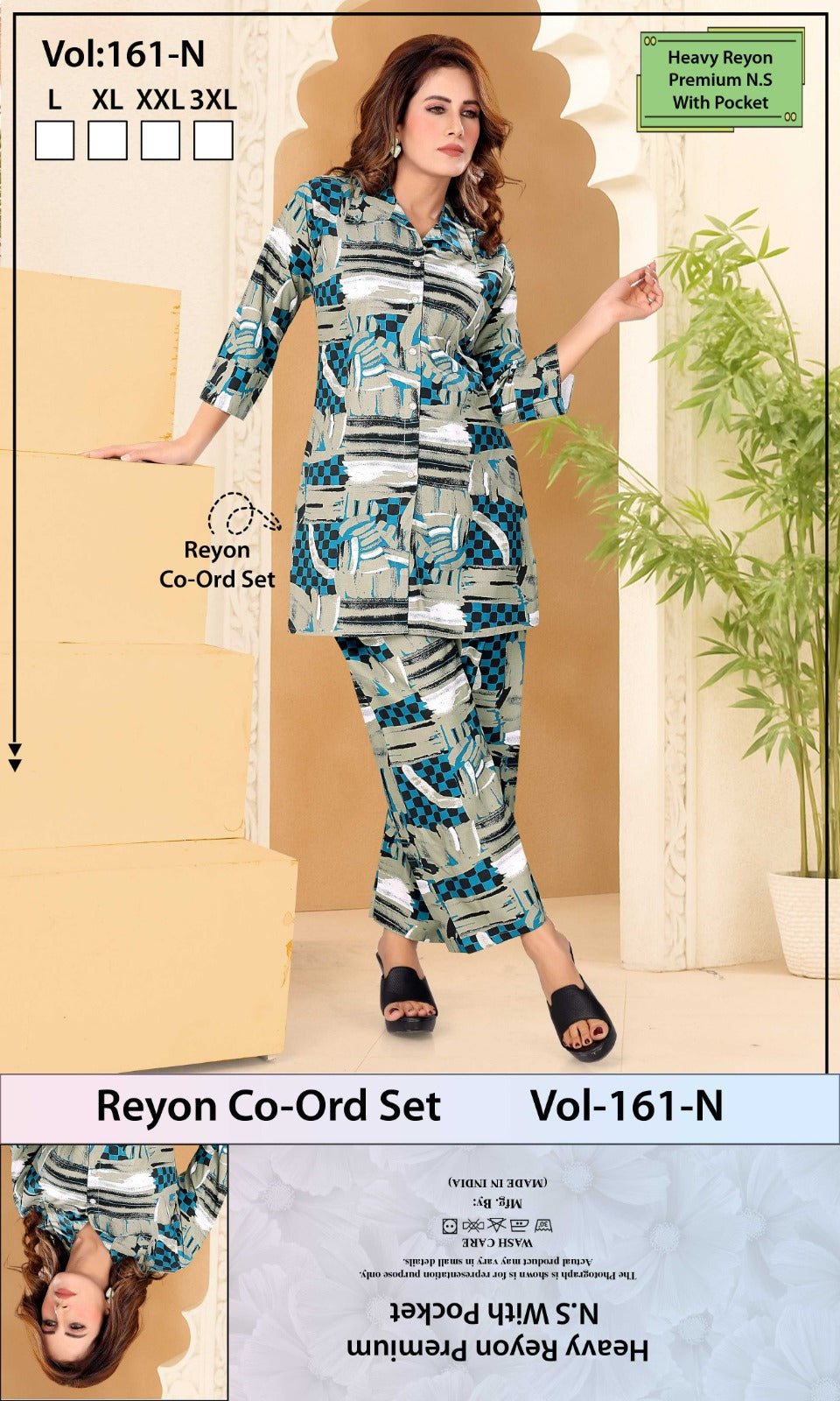 Vol 161 N Jyc Rayon 22Kg Co Ord Set Supplier