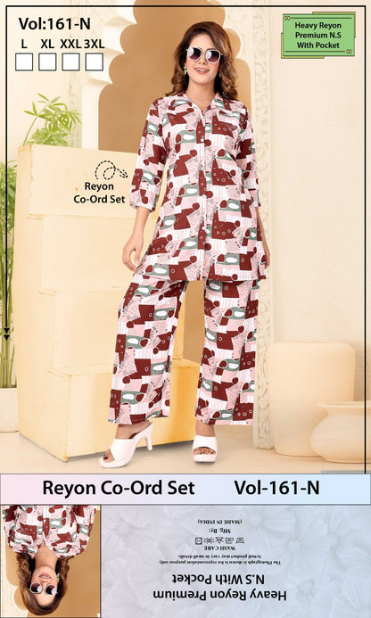 Vol 161 N Jyc Rayon 22Kg Co Ord Set Supplier