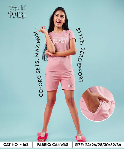 Vol 163 Papa Ki Pari Canvas Girls Shorts Set Supplier India