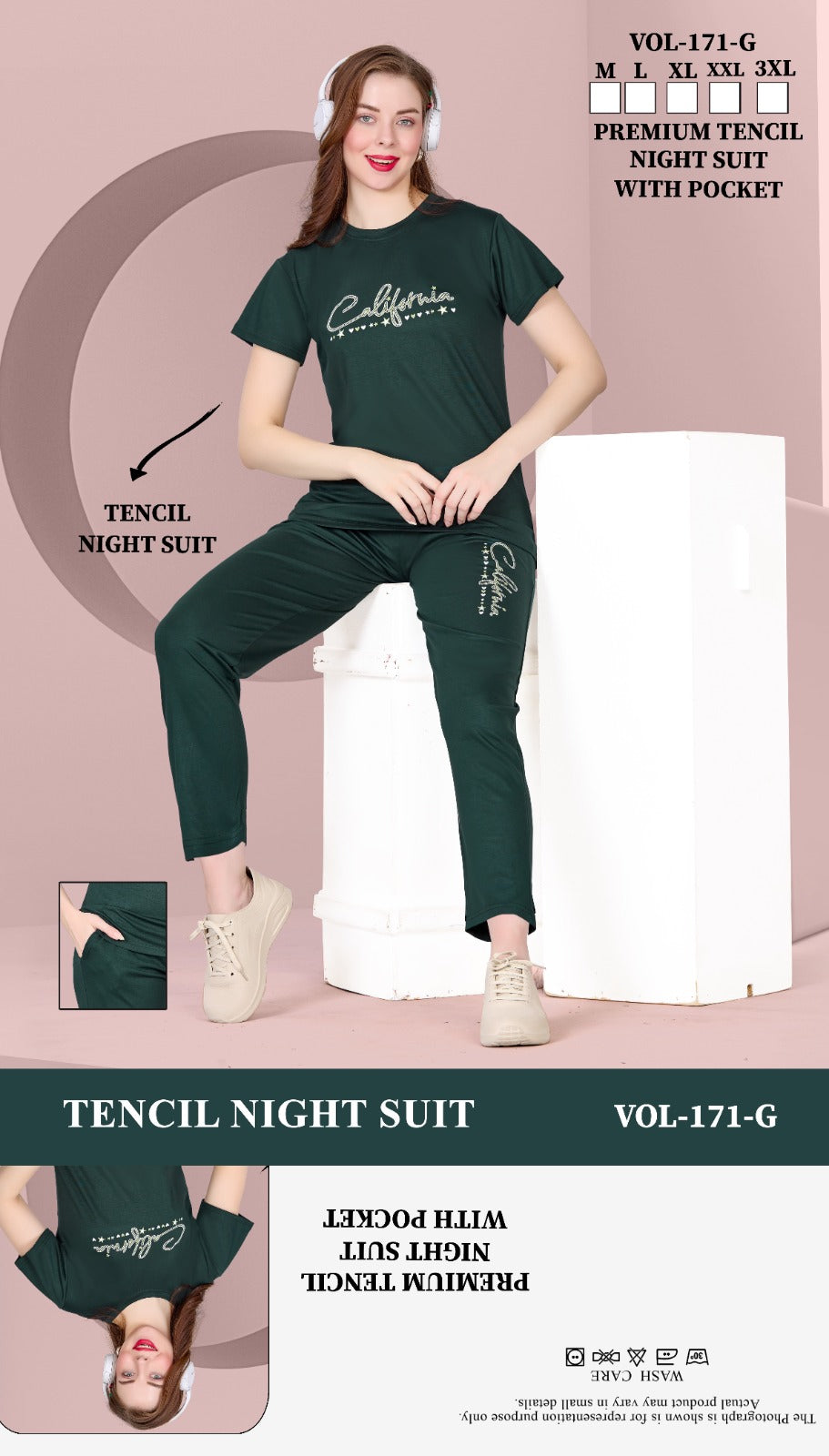 Vol 171 Jyc Tencil Pyjama Night Suits Manufacturer Gujarat