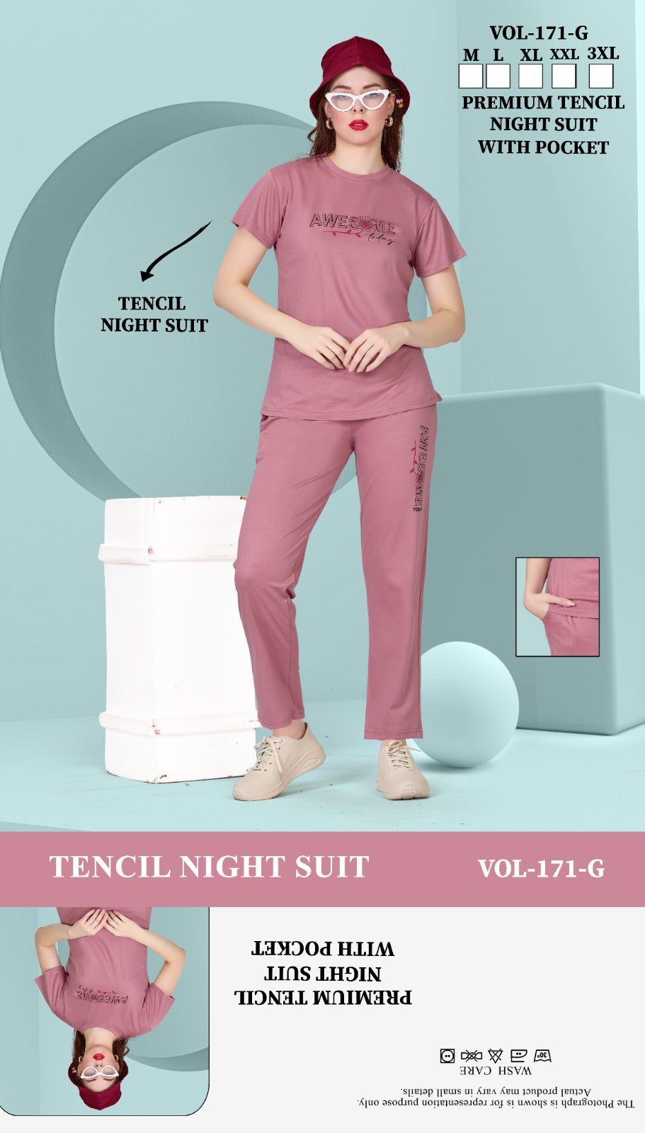 Vol 171 Jyc Tencil Pyjama Night Suits Manufacturer Gujarat