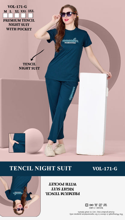 Vol 171 Jyc Tencil Pyjama Night Suits Manufacturer Gujarat