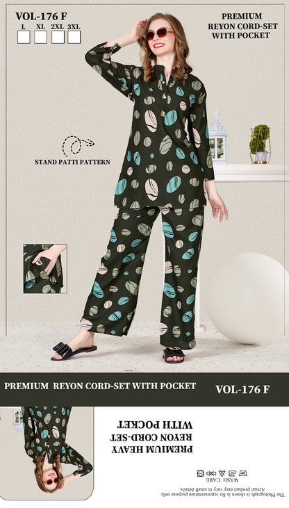 Vol 176 Jyc Rayon 22Kg Co Ord Set Wholesale Price