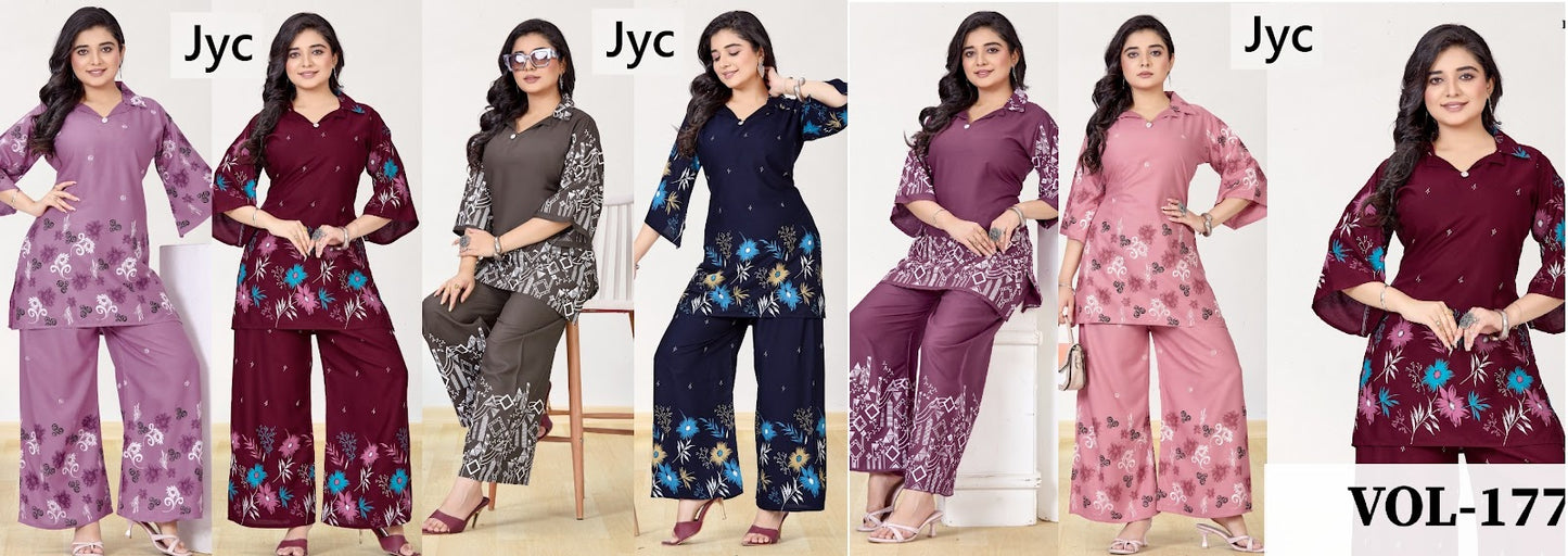 Vol 177 Jyc Reyon Co Ord Set Supplier Ahmedabad