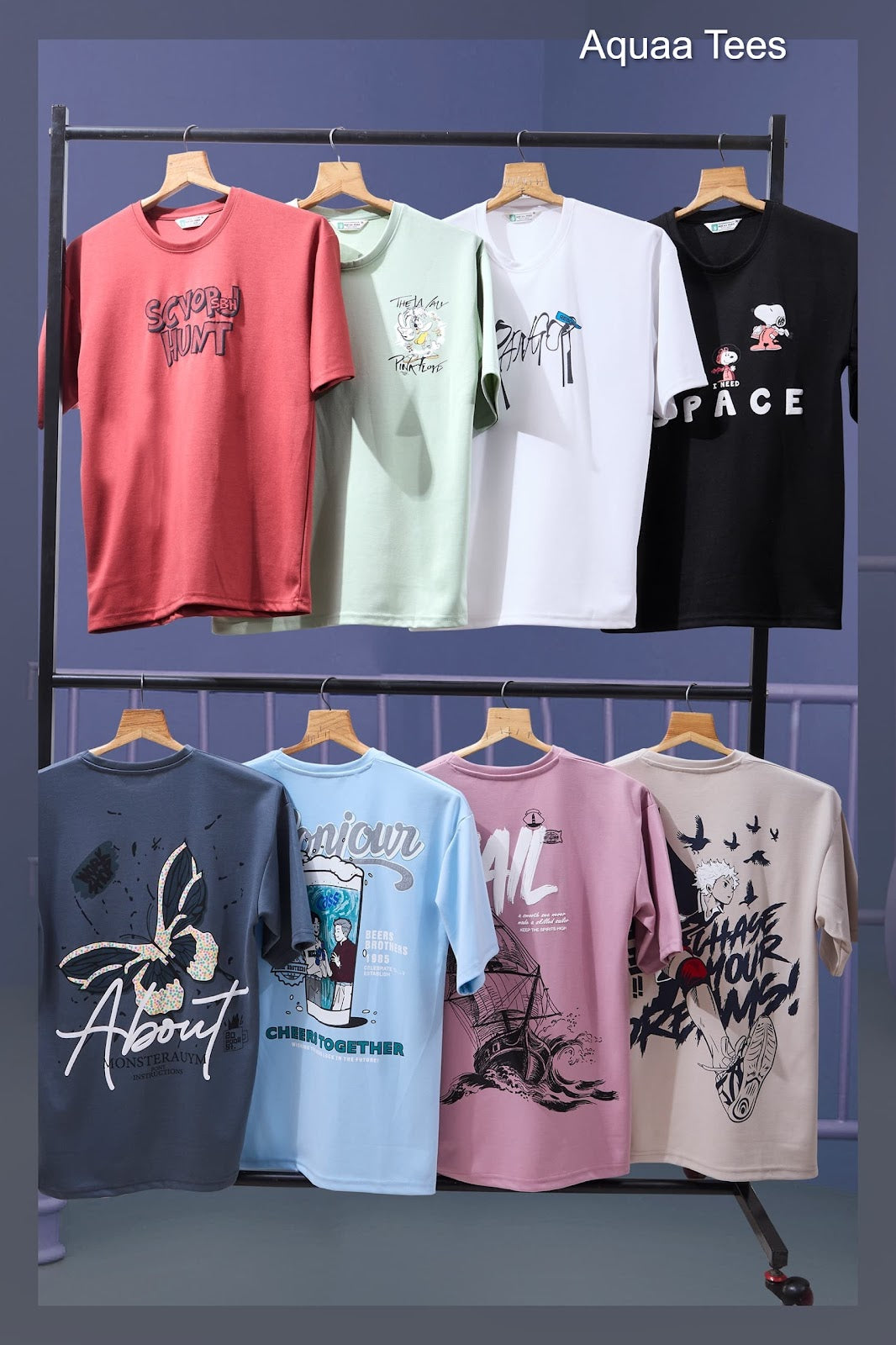 Vol 178 Aquaa Tees Interlock Mens Tshirts Manufacturer